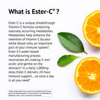 American Health Ester-C 1000 mg with Bioflavonoids Capsules 24Hour Immune Support Gentle on Stomach NonAcidic Vitamin C NonGMO Gluten-Free Servings, Citrus, 105 Count