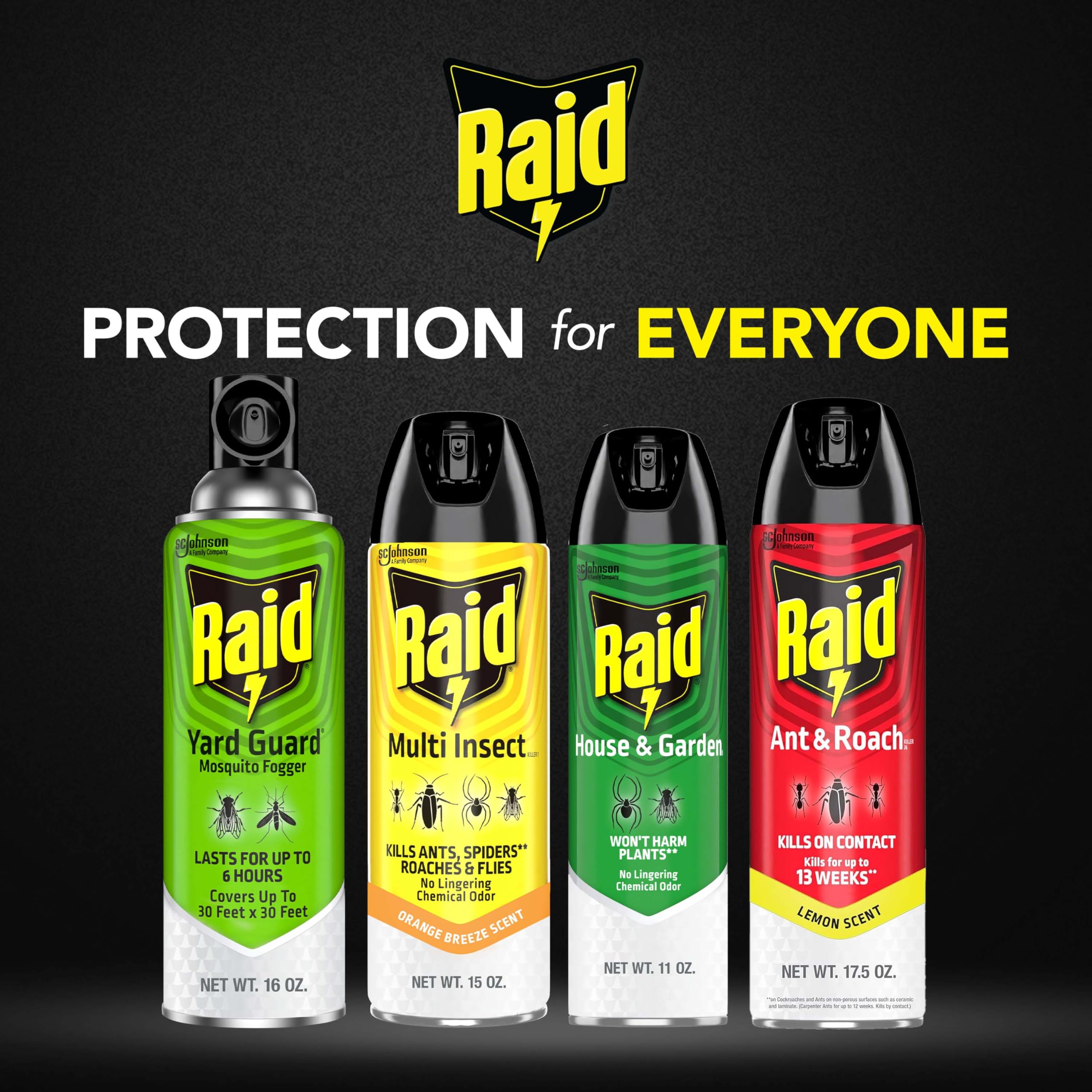 Raid Multi Insect Killer, Orange Breeze 15 Ounce (Pack of 1)