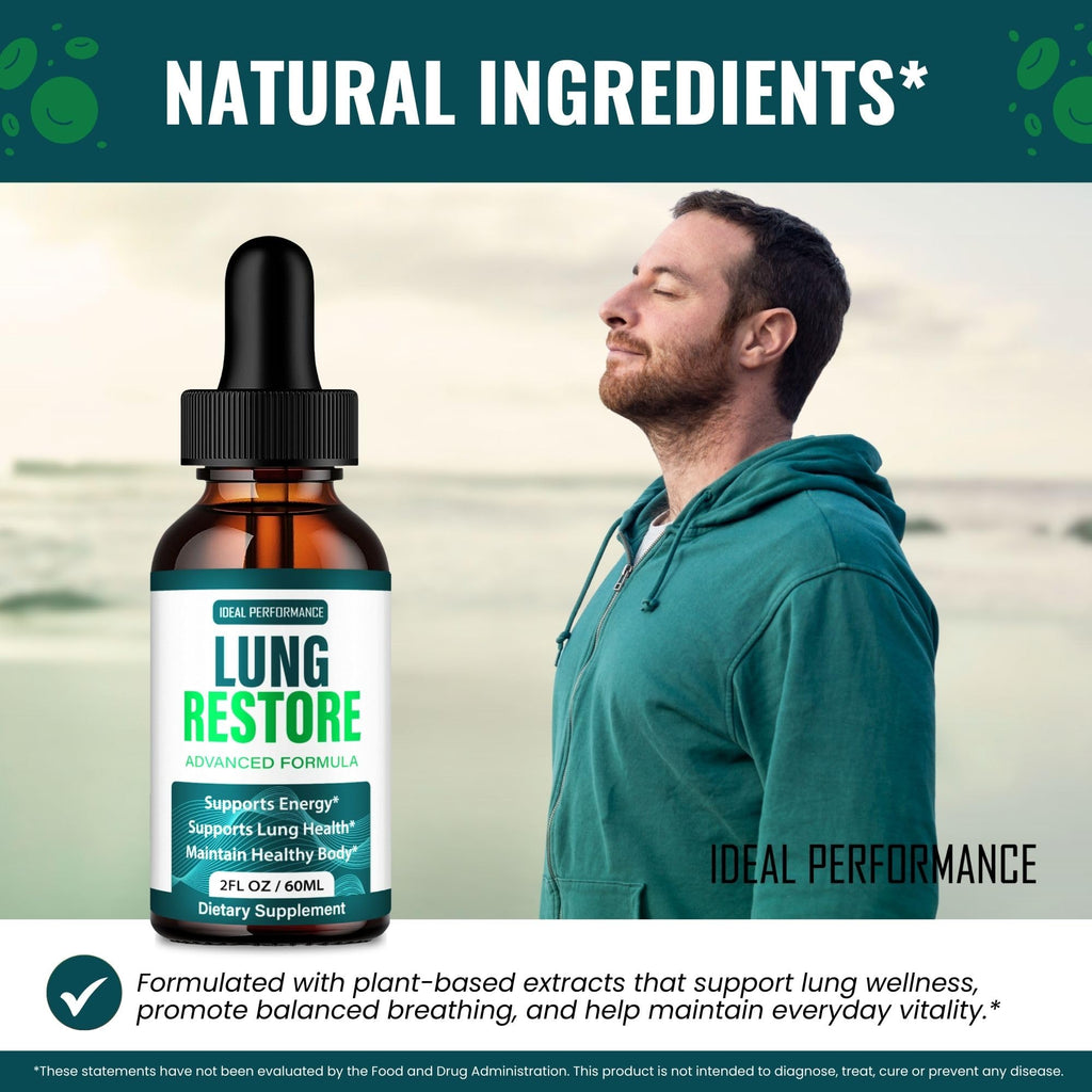Lung Restore Drops, Official LungRestore Supplement Droppers - Maximum Strength, All Natural Lung Cleanse & Health Support, Advanced Liquid Formula for Healthy Flow, Comfort & Detox Reviews (5 Pack)