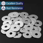 Bates- Stainless Steel Fender Washers, 1/4" x 1", 100 pcs