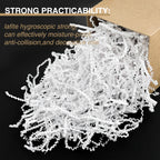 Corlcol 2LB Crinkle paper Shred Paper Filler For Gift Box Basket Bags On Holiday(White).