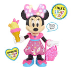 Disney Junior Sweets & Treats Minnie Mouse, Interactive 10-Inch Doll with Lights, Sounds, and Accessories, Kids Toys for Ages 3 Up, Amazon Exclusive by Just Play