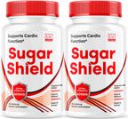 (2 Pack) Sugar Shield, Sugar Shield Blood Support, Sugar Shield Pills, Sugar Shield Capsules, Sugar Shield All Natural, SugarShield, Sugar Shield Advanced Formula, Sugar Shield Reviews, 60 Capsules