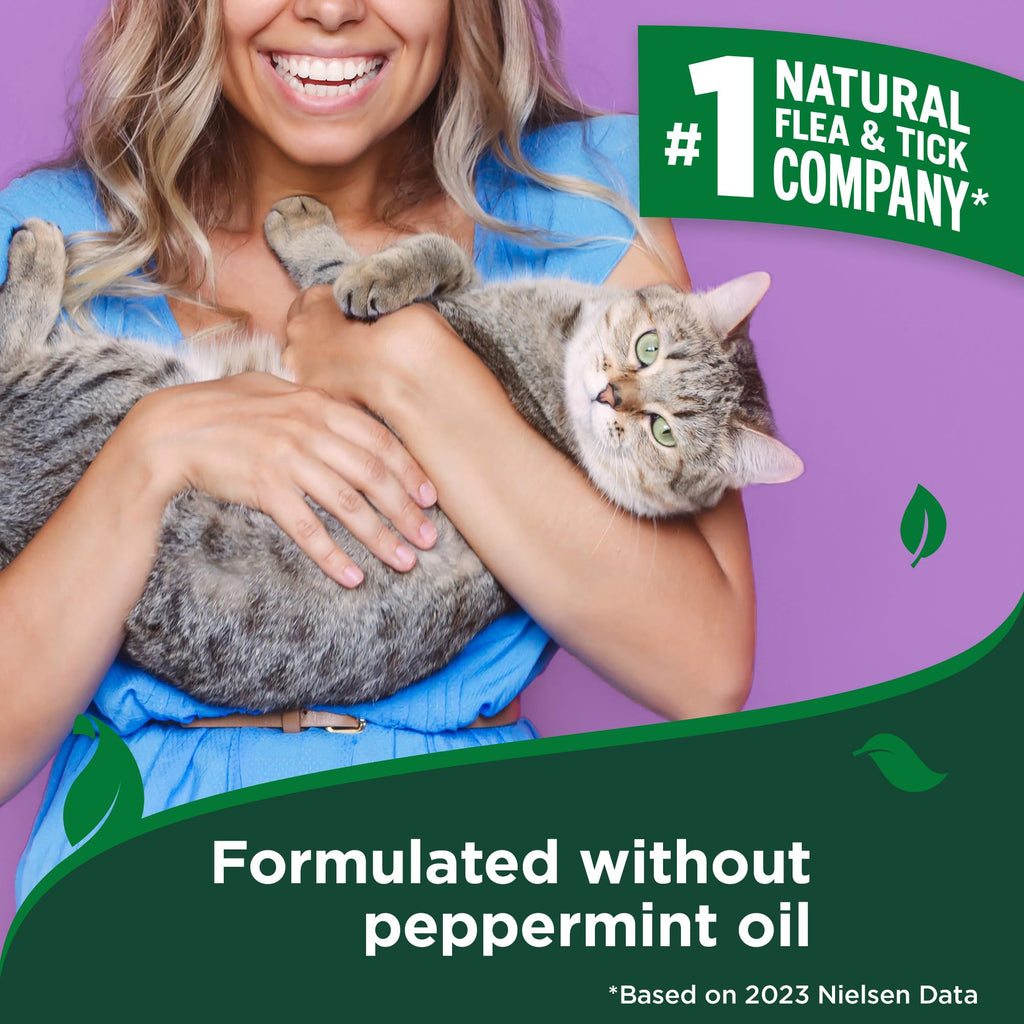 Vet's Best Flea & Tick Indoor Home Spray for Cats, Cotton Spice, 32 oz