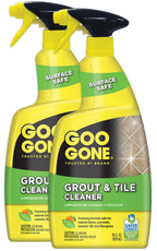 Goo Gone Grout and Tile Cleaner - 28 Ounce - Removes Tough Stains Dirt Caused by Mold Mildew Soap Scum and Hard Water Staining - Safe on Tile Ceramic Porcelain, pack of 2