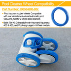 Pool Cleaner Tire Combo Kit for Hayward Pool Vacuums fit for Poolvergnuegen with Super Hump Front 896584000-143 and Rear Tires 896584000-082 Robot Vacuums(2pcs front tires + 2pcs back tires)