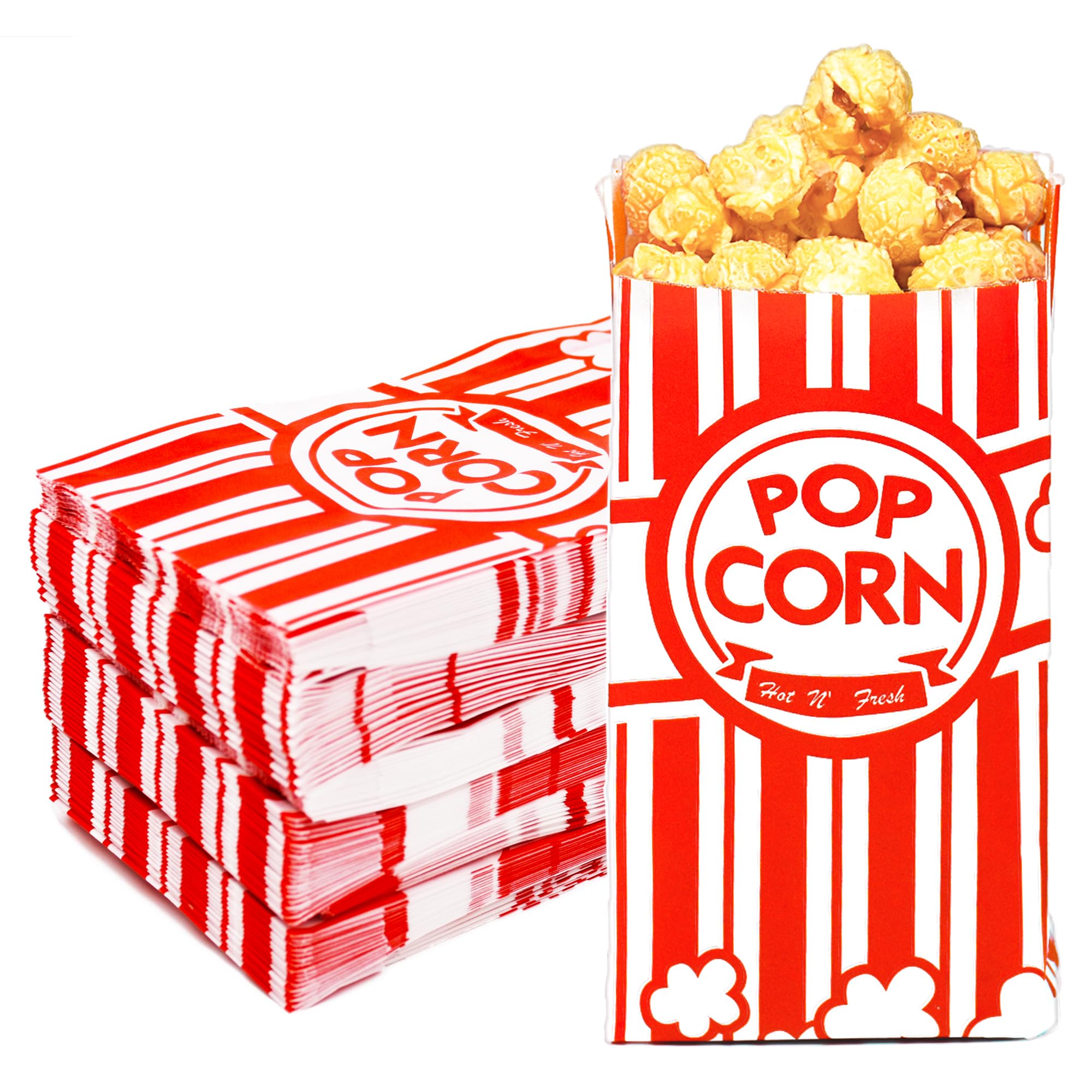 Homrelaxy 144 Pcs Paper Popcorn Bags for Party, 1 oz Individual Servings