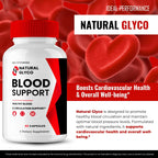 Natural Glyco Blood Support, Advanced Blood Formula Capsules, Natural Glyco Supplement Pills - Maximum Strength, for Healthy Circulation & Stable Level, NaturalGlyco Reviews (3 Pack)