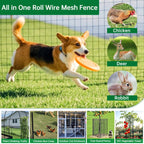 Amagabeli Black Hardware Cloth 1 x 1 inch 36inch x 50ft Heavy Duty PVC Vinyl Coated Wire Mesh Roll Weld Wire Fence Chicken Wire 12 Gauge Garden Fence Chicken Coop Fencing Gopher Rabbit Tree Guard