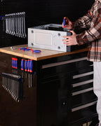 WORKPRO Magnetic Screwdriver and Wrench Organizer Set, 12-Slot Tool Holder