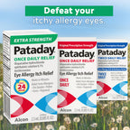 Pataday Once Daily Extra Strength Relief Allergy Eye Drops, 2.5 ml, Antihistamine Eye Drops with Olopatadine 0.7% for Relief from Eye Allergy Itching, Works Up to 24 Hours