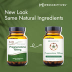 MD Prescriptives Pregnenolone - Vegan Formula for Hormone Health - Hormone Support Supplement & Energy for Adults - 60 Vegetarian Capsules (100mg)