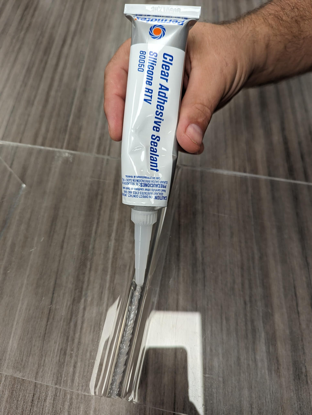 Permatex 80050 Clear RTV Silicone Adhesive Sealant, 3 oz