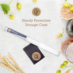 Brewer's Elite Hydrometer - for Home Brew Beer, Wine, Mead and Kombucha - Deluxe Triple Scale Set, Hardcase and Cloth - Specific Gravity ABV Tester (Hydrometer & Glass Test Jar Kit)