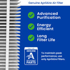 Genuine AprilAire 210 Replacement Filter for AprilAire Whole-House Air Purifiers - MERV 11, Clean Air & Dust, 20x25x4 Air Filter (Pack of 2)