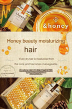 &honey Deep Moist 3 items Set (Shampoo step 1.0 440ml ,Treatment step 2.0 440ml ,Hair Oil step 3.0 100ml) for Frizzy, Dry, Curly Hair. Product of Japan.