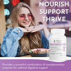 TJ Nutrition Digestive Enzymes for Sensitive Stomachs - Supports Vagus Nerve, Vegetarian Pancreatic Support, Timed Release Formula for Optimal Gut Health, Enhances Food Digestion & Gut Flora