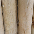 FOREVER BAMBOO Natural Eucalyptus Wood Solid Log for Garden Edging Lawn Landscape Fence Borders 72 in L x 6 in H x 1.25 in D