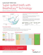 Cardinal Health™ Quilted Adult Briefs, Wings™ Super with BreatheEasy™ Technology, Maximum Absorbency, XX-Large - Case of 48