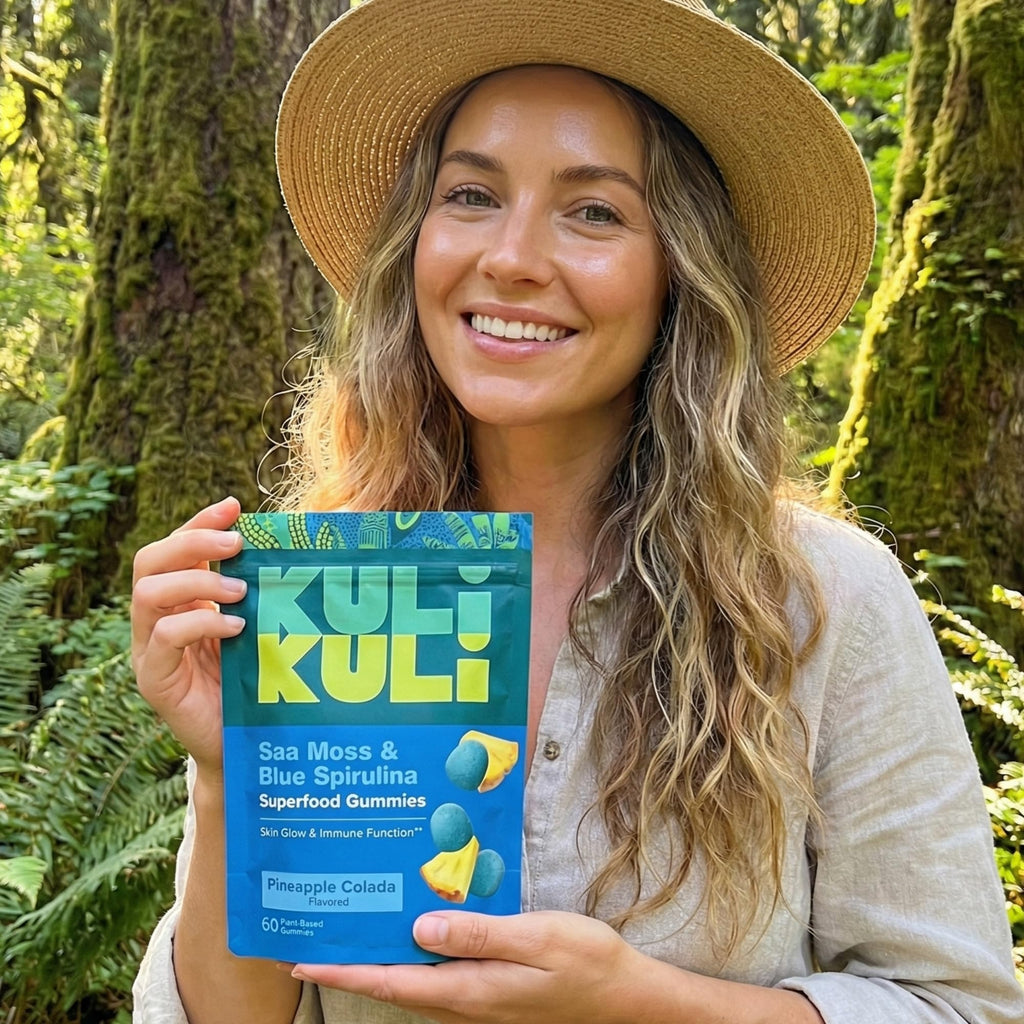 Kuli Kuli Organic Sea Moss & Blue Spirulina Gummies, 60 CT