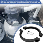 11380 Clamp Collar for Intex Above Ground Pool Pump- Compatible with Intex SX2100 Krystal Clear Sand Filter Pump and SX2800 Filter Pump Valve Clamp O Ring and Screws Replacement Parts