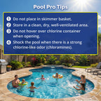 In The Swim 3 Inch Stabilized Chlorine Tablets for Sanitizing Swimming Pools - Individually Wrapped, Slow Dissolving - 90% Available Chlorine - Tri-Chlor - 25 Pounds