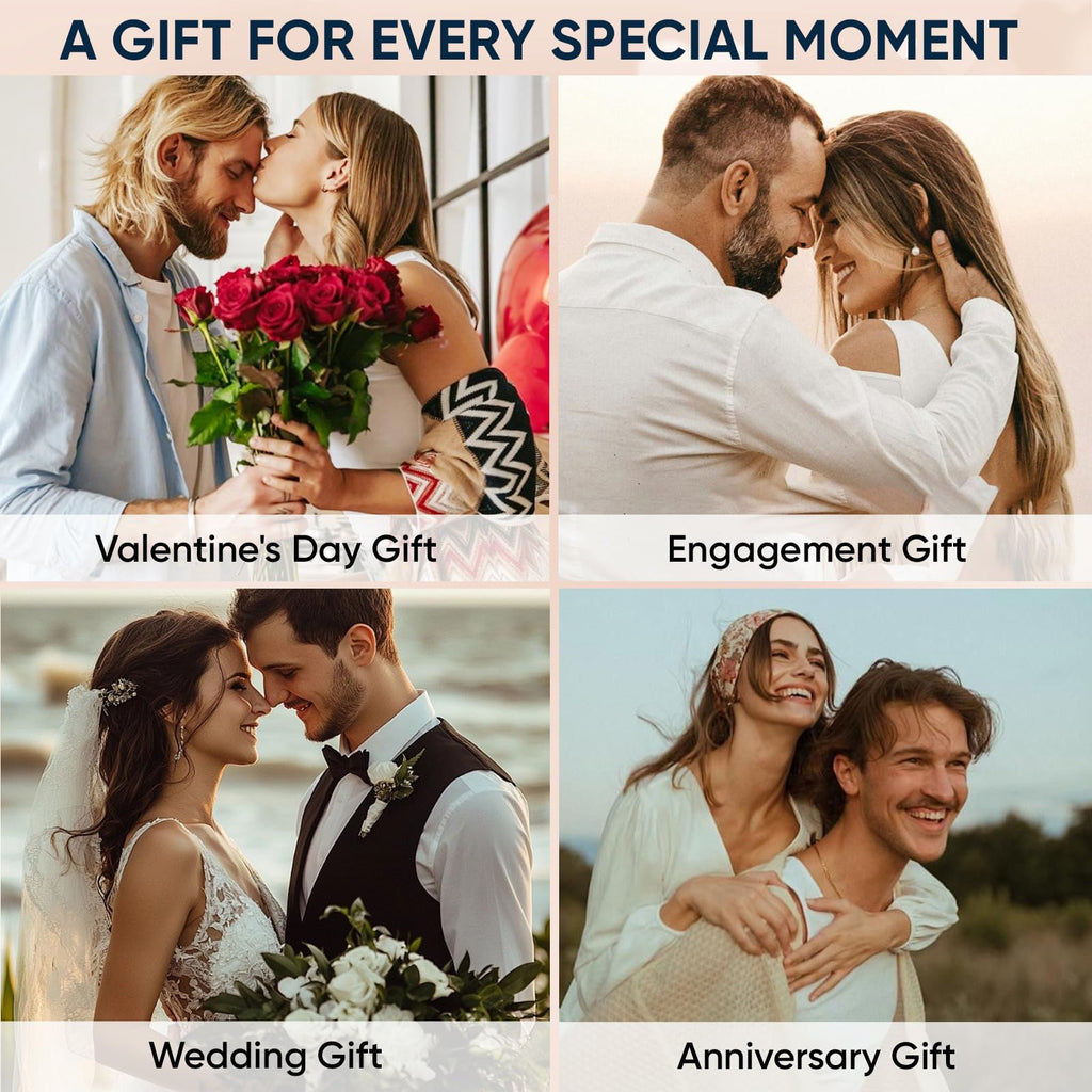 MEALGUET Always & Forever Couple Bracelets - Pinky Promise Always and Forever Engraved Stainless Steel Curb Link Couple Bracelets for Men Women, His and Hers Promise Gift for Boyfriend Girlfriend