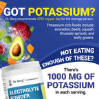 Dr. Berg Zero Sugar Hydration Keto Electrolyte Powder - Enhanced w/ 1000 mg of Potassium & Real Pink Himalayan Salt (NOT Table Salt) - Lemonade Flavor Hydration Drink Mix Supplement - 100 Servings