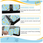 Trading Card Binder 9 Pocket,Card Binder 900 Pockets,Card Book Holder Cards with 50 Removable Sleeves,3-Ring Zip Design MTG/TCG/Sport Collectible Trading Card Albums Gifts for Boys and Girls (Blue)