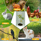 Soleeya 21Pcs 24"x 12" Plant Protectors from Animals, Wire Protectors for Plants, Plant Cages Chicken Wire Cloche with Ground Stakes and Nylon Ties for Garden Flower Vegetables (7 Set)