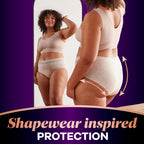 Always Discreet Boutique Incontinence and Postpartum Underwear for Women, Maximum Protection, Small/Medium, Rosy, 12 Count (Pack of 3)