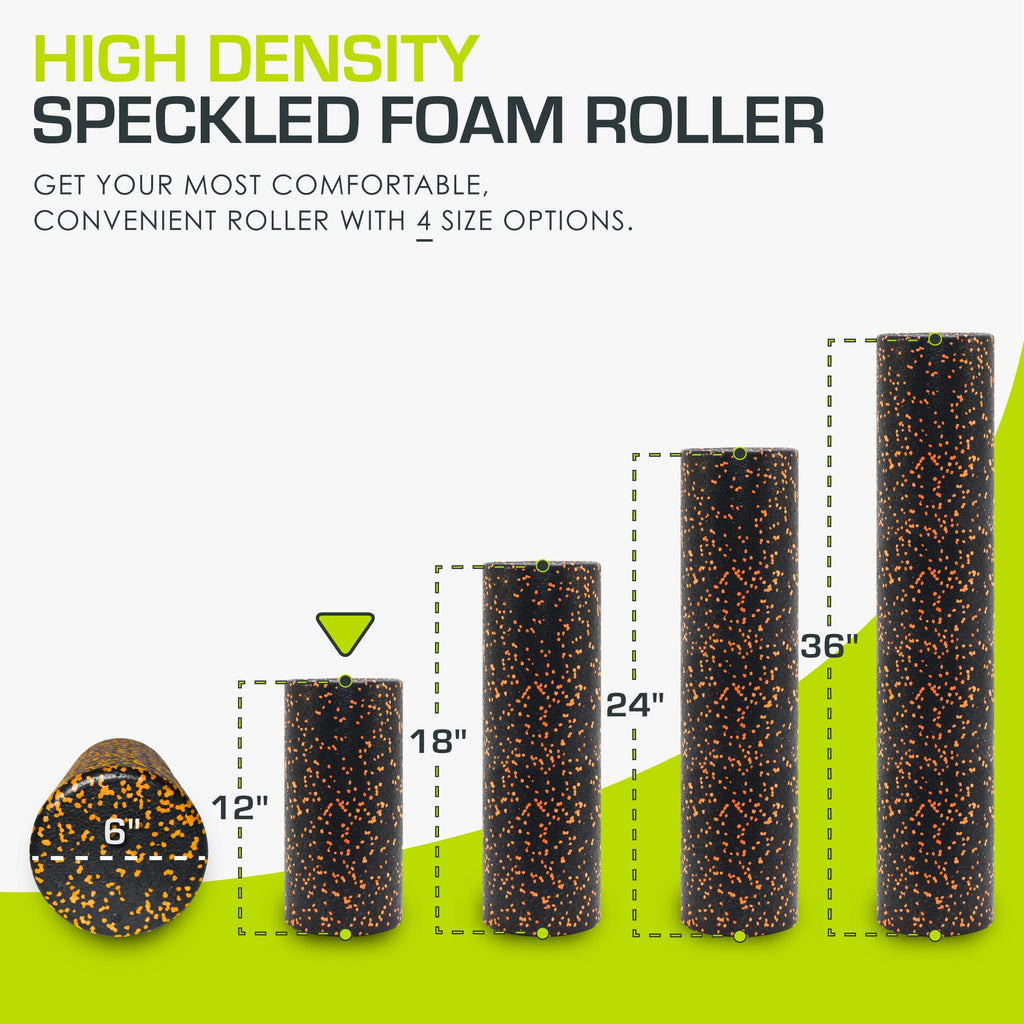 ProsourceFit High Density Foam Rollers long, Firm Full Body Athletic Massage Tool for Back Stretching, Yoga, Pilates, Post Workout Muscle Recuperation