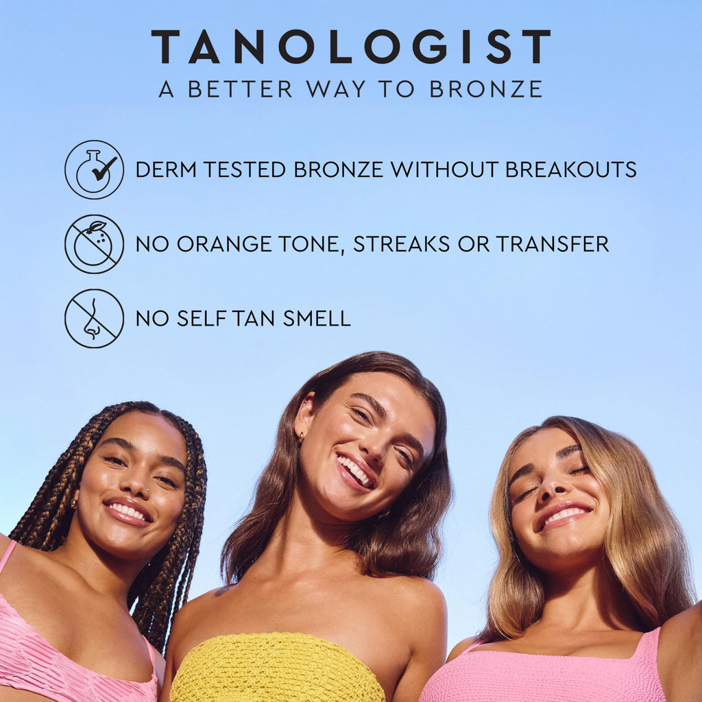 Tanologist Dark Self Tan Mousse, Clear Self-Tanning Mousse, Streak-Free, Natural Glow, No Fake Tan Smell Or Orange Tone, Long Lasting, Clean Ingredients, Vegan, 6.76 fl. oz/200 ml Bottle