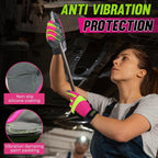 HANDLANDY Work Gloves for Women, Breathable Gardening Glove for Yard Maintenance, Hand Protection with Touch Screen for Gardeners, Farmers, Landscapers and Movers