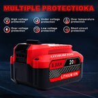 Cheerlark Upgrade 2-Pack 20V 8.0Ah Replacement for Craftsman 20V Battery V20 Lithium ion Batteries Compatible with CMCB205 CMCB204 CMCB206 CMCB202 CMCB201 20V Cordless Power Tools