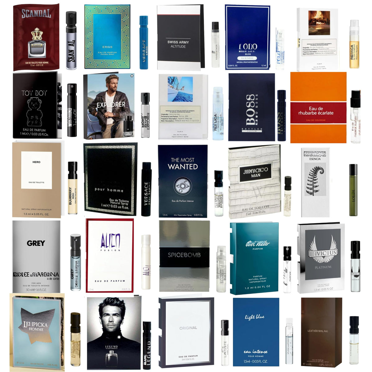 Infinite Scents Cologne Samples for Men - 12 Designer Fragrance Brands