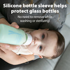 Dr. Brown's Anti-Colic Options+ Narrow Glass Baby Bottle, 4 oz/120 mL, with Level 1 Slow Flow Nipple, BPA-Free, 0m+, 2 Pack