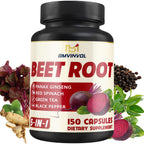 BMVINVOL Beet Root, Green Tea, Red Spinach, Ginseng, Black Pepper - 150 Capsules - 5 Month Supply