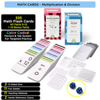 Ultimate Multiplication & Division Math Mastery Flash Cards Bundle: 711 Multiplication & Division Equations (All Facts 0-12) for Engaging 3rd-6th Grade Learning - Color-Coded, Graphic Illustrations