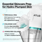 ANUA PDRN Hyaluronic Acid Moisturizing Cleansing Foam, Hydrating Facial Cleanser for Dry Skin, Daily Gentle Face Wash with Salmon DNA, Balancing & Pore Care, Korean Skincare (5.07 fl oz)