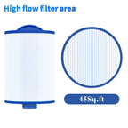 Cryspool® 06008 Filter Compatible with 6CH-940, PWW50P3 (NOT PWW50P4), FC-0359, Viking Spa Hot Tub Filter, 45 Sq. Ft Spa Filter Cartridge, 2 Pack