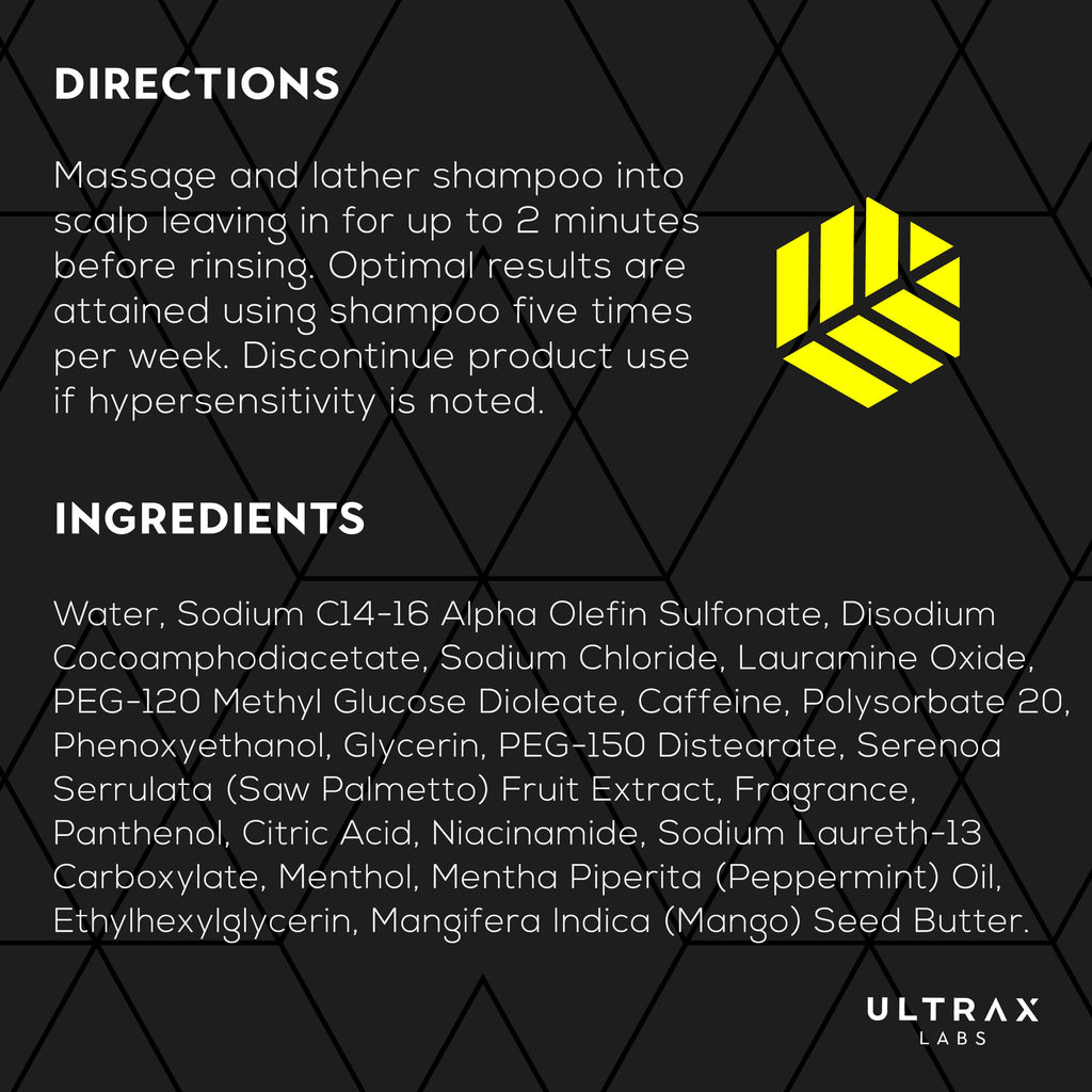 Ultrax Labs Hair Surge | Caffeine Hair Loss Hair Growth Stimulating Shampoo