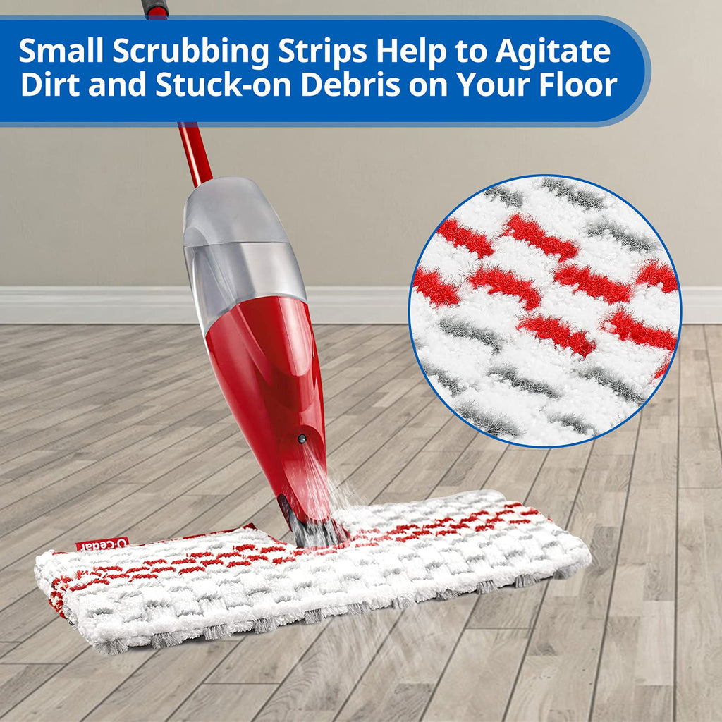 6 Pack Washable Microfiber Spray Mop Refills Compatible with O-Cedar ProMist MAX Spray Replacement Mop Pads