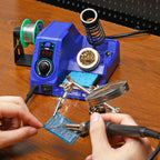 WEP 926LED V3 Soldering Station 130W MAX Soldering Iron Kit with Solder Wire, 5 Soldering Tips, Tweezers, Solder Sucker, Tip Cleaner, Temperature Control, Sleep Mode, C-F Conversion