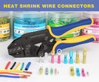 haisstronica 260PCS Heat Shrink Spade Connectors, 22-10 AWG, Male/Female