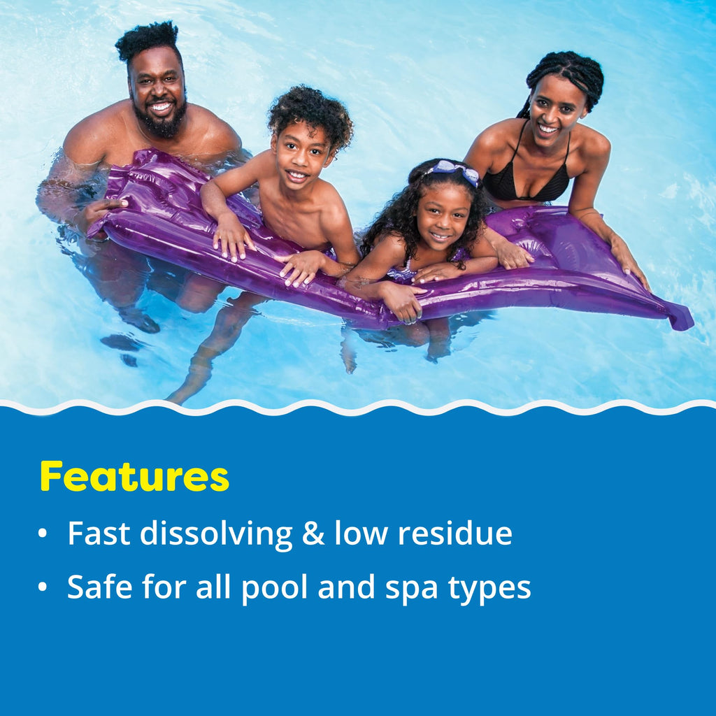 In The Swim Sodium Dichlor Chlorine Shock Granules for Sanitizing Hot Tubs and Spas – Fast Dissolving, pH Balanced Sanitizer - 56% Available Chlorine, 99% Sodium-Dichlor – 2 Pound