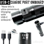 uvBeast New V3 365nm MINI - Black Light UV Flashlight – High Definition Pure Ultraviolet - Professional Grade High Power Upgraded 5 Core UV LED – USA Stock