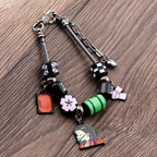 SONGCHANGJEWELRY Nezuko Bracelet – Colorful Charm Beads Inspired by Anime Slayer – Anime Gift for Fans and Collectors