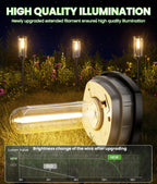 BITPOTT Solar Lights Outdoor, 8 Pack, Warm White, IP65