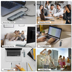 Acer USB C Hub, 7 in 1 Multi-Port Adapter for Laptop/Mac Type C Devices
